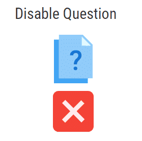 Disable Questions of Online Exam