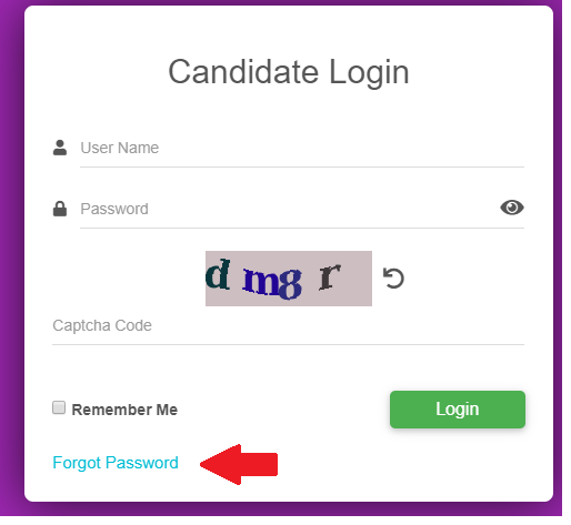 Forgot password step