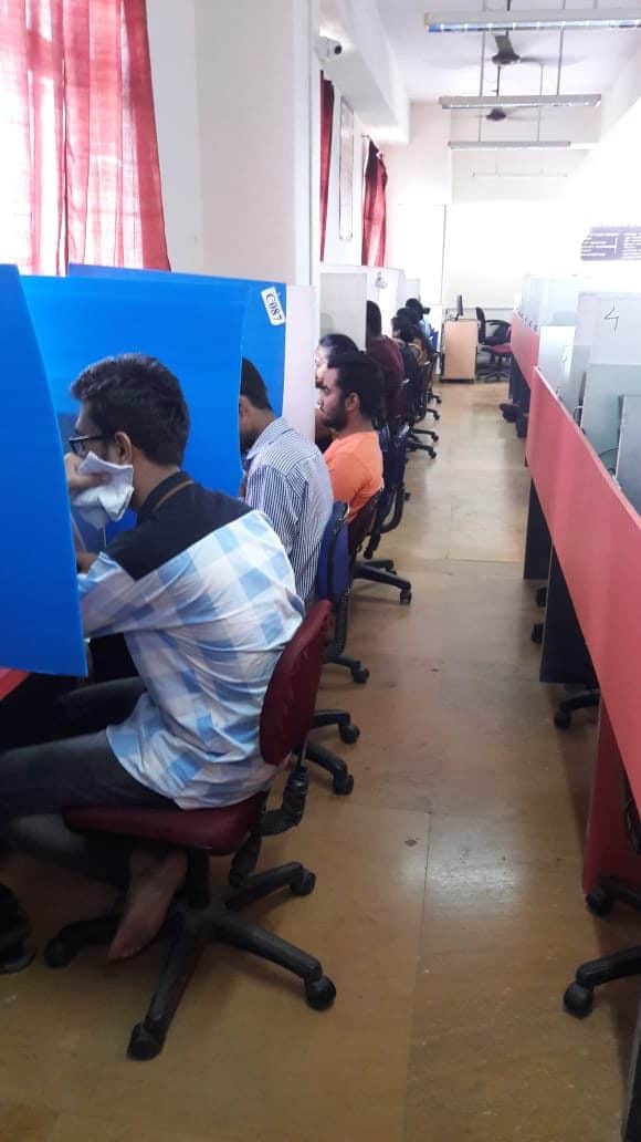 Online exam Activity at Exam center