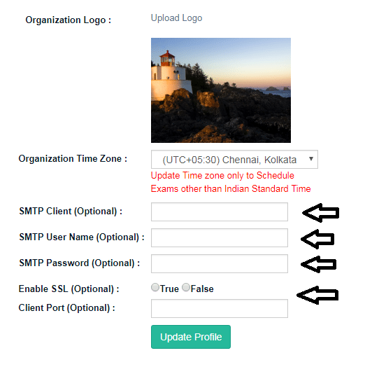 Custom Email setting