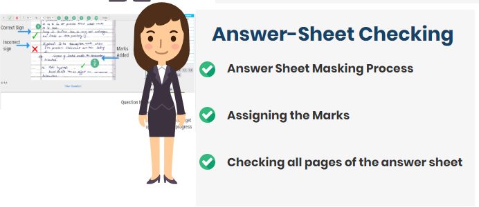 Answer sheet checking Process for the evaluator or moderator
