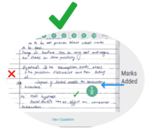 answer sheet checking with onscreen evaluation