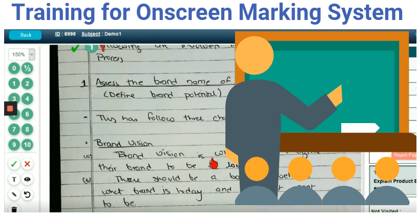 Training for onscreen marking system