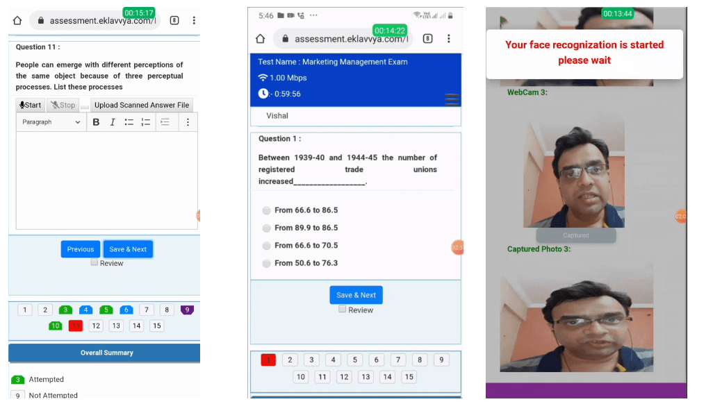 Online Exam MObile view2