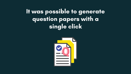 Question paper generation using eklavvya
