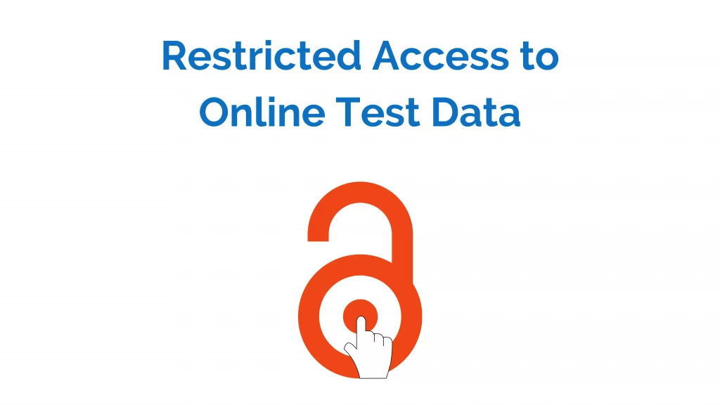 Restrict the access to online exam data