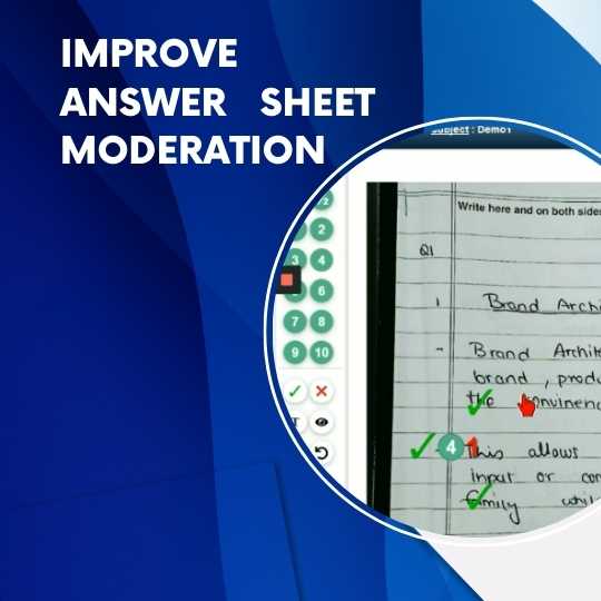 improve answer sheet moderation