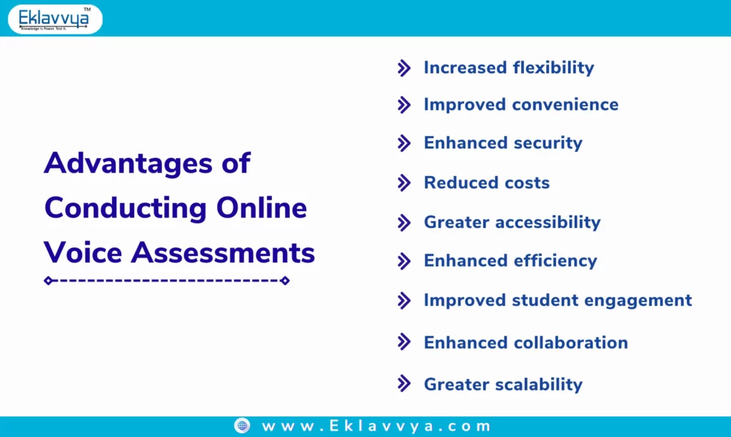 Advantages of conducting online voice assessments