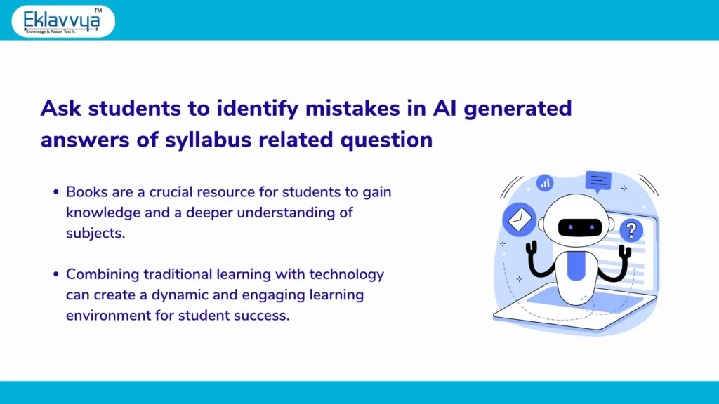 Ask students to identify mistakes in AI-generated answers to syllabus-related questions