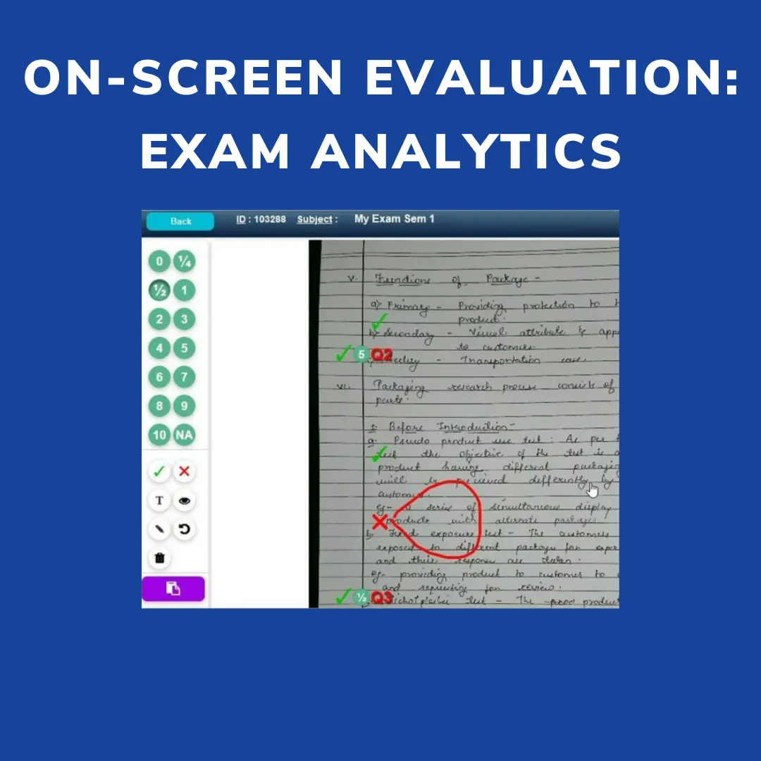 On-Screen Evaluation Exam Analytics