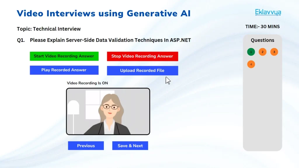 video interview using AI